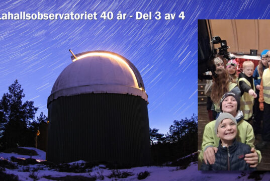 Lahallsobservatoriet i modern tid Lahallsobservatoriet med scouter