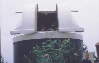 Lahallsobservatoriet 40-årsjubilerar 2024 Observatoriet i Lahall underinvigningsceremonin