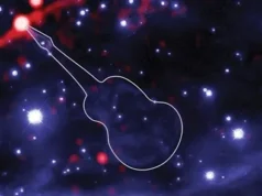 Gitarrnebulosan i Cepheus och röntgenstrålningen Gitarrnebulosan