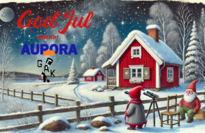 God Jul önskar GAK och Aurora Julkort- God Jul önskar Aurora och GAK