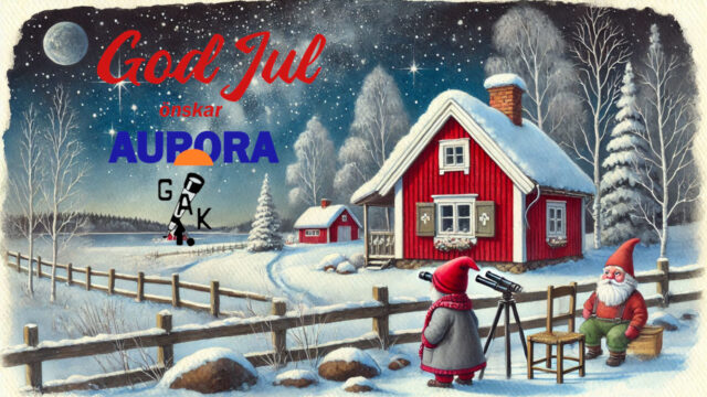 Julkort - God Jul önskar Aurora och GAK Julkort- God Jul önskar Aurora och GAK