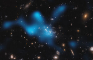 Hur galaxhopar föds – nya insikter från universums ungdom Protohopen kring Spindelvävsgalaxen