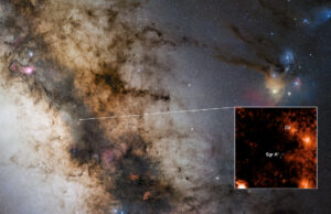 Dubbelstjärna upptäckt nära Vintergatans svarta hål Dubbelstjärnan D9 nära Sagittarius A