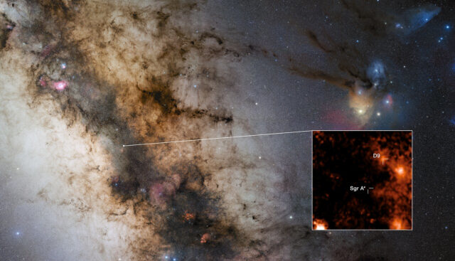 Dubbelstjärnan D9 nära Sagittarius A Dubbelstjärnan D9 nära Sagittarius A