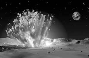 Månen träffad av Geminidernas meteorsvärm? Meteoritnedslag på månen