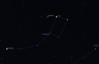 Meteorsvärmen Ursiderna – maximum 22 december Ursidernas radiant