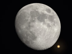 Månen stryker förbi Mars från Sverige! Eller ockulterar den helt! 9 feb 2025. Månen och Mars